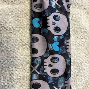 Skull 💀 & blue hearts 🩵 CVG headband
